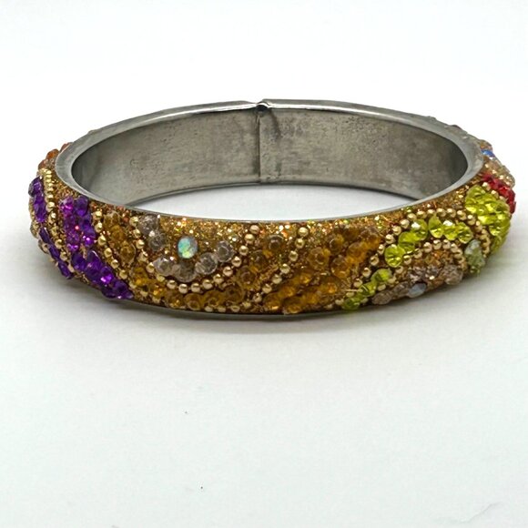 Jewelry - East India Bangle Bracelet Rhinestone-Encrusted Bohemian Bollywood Statement